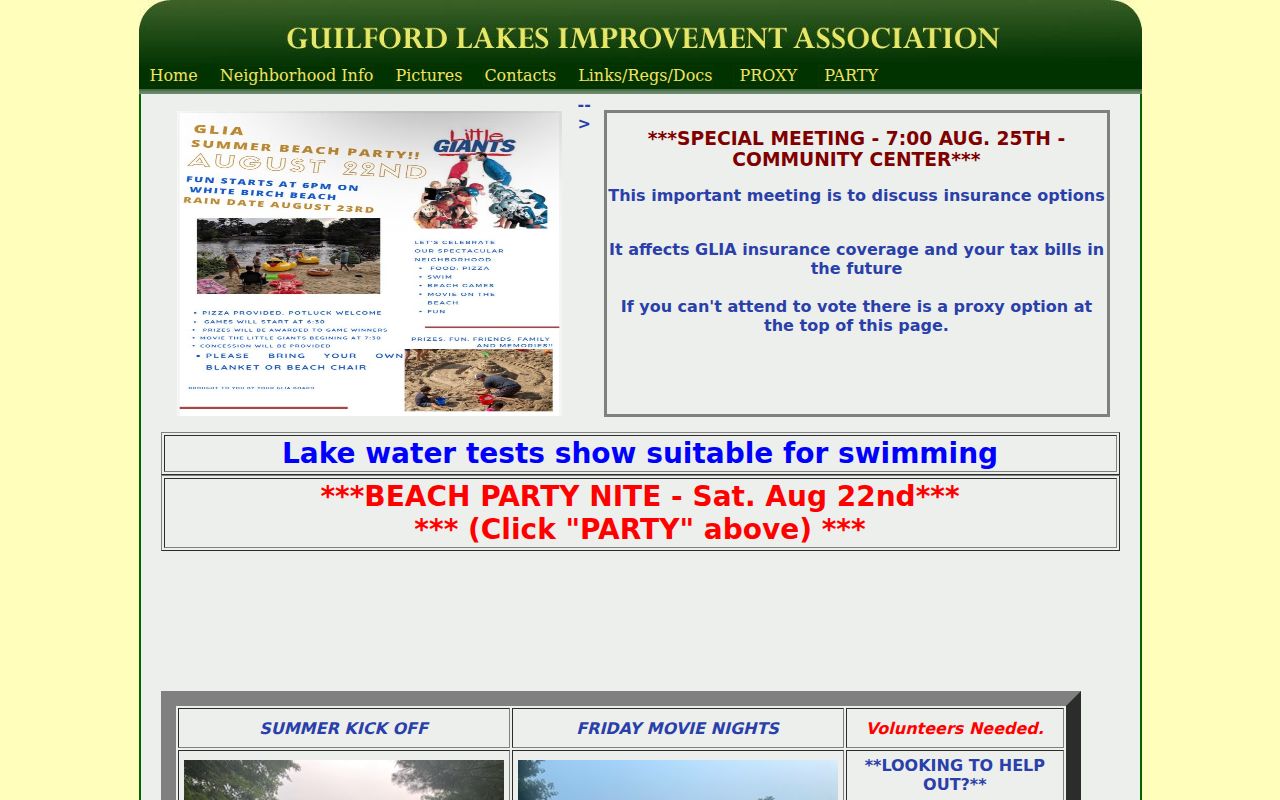 Guilford neighbors and Guilford Lakes community context