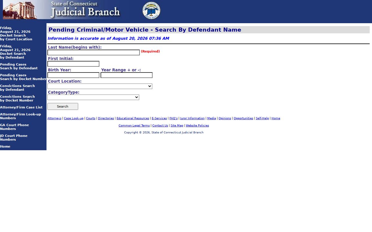 Guilford resident lookup pending criminal court search