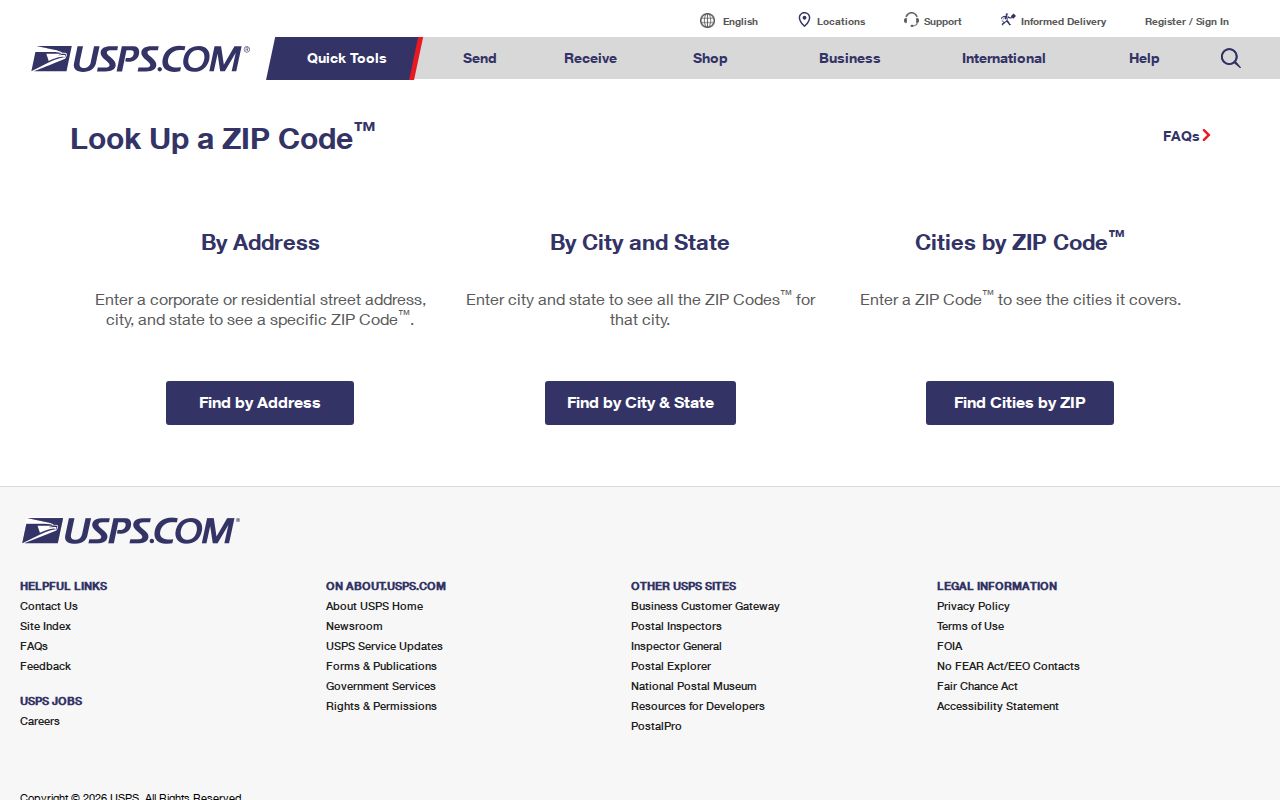 Guilford ZIP code directory USPS address lookup